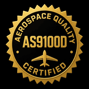 AS9100 aerospace quality management badge